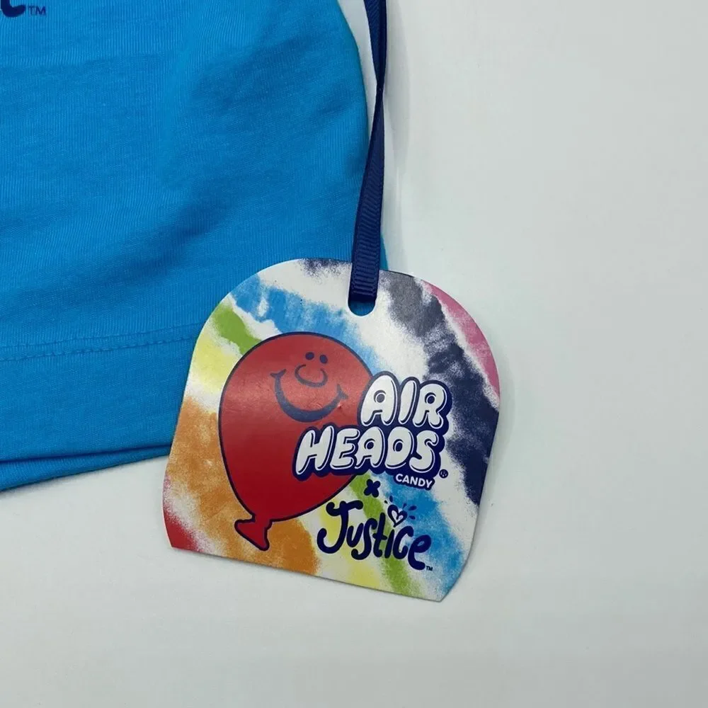 Justice Girl's x Airheads Colorblock Blast Cropped T-Shirt Size XS (5/6)